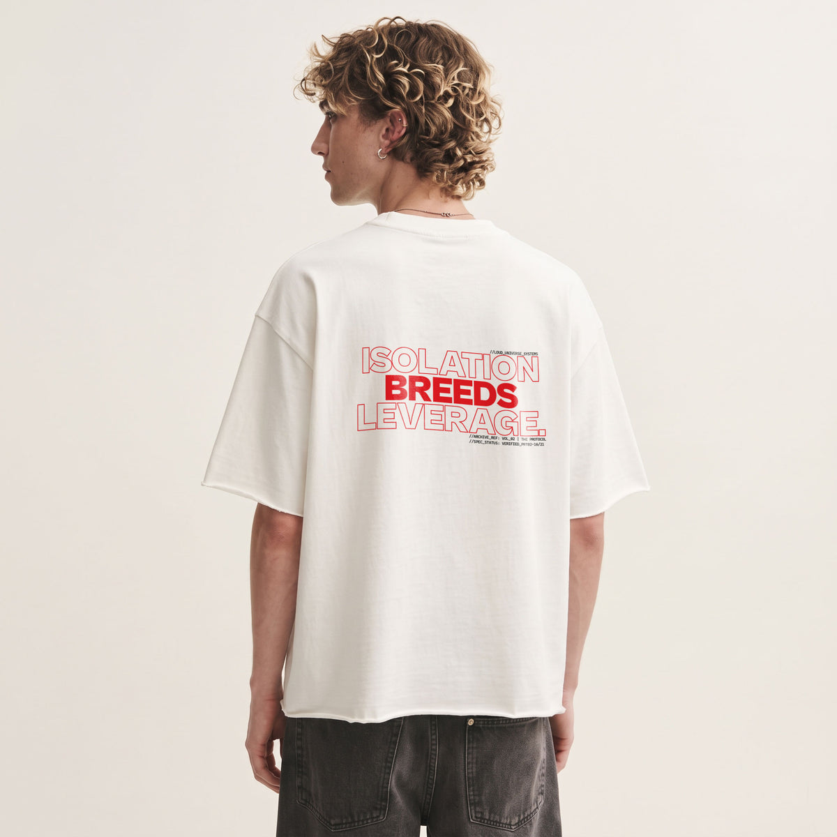 ISOLATION BREEDS LEVERAGE | Unisex Oversized Heavyweight T-Shirt  | Vol. 2