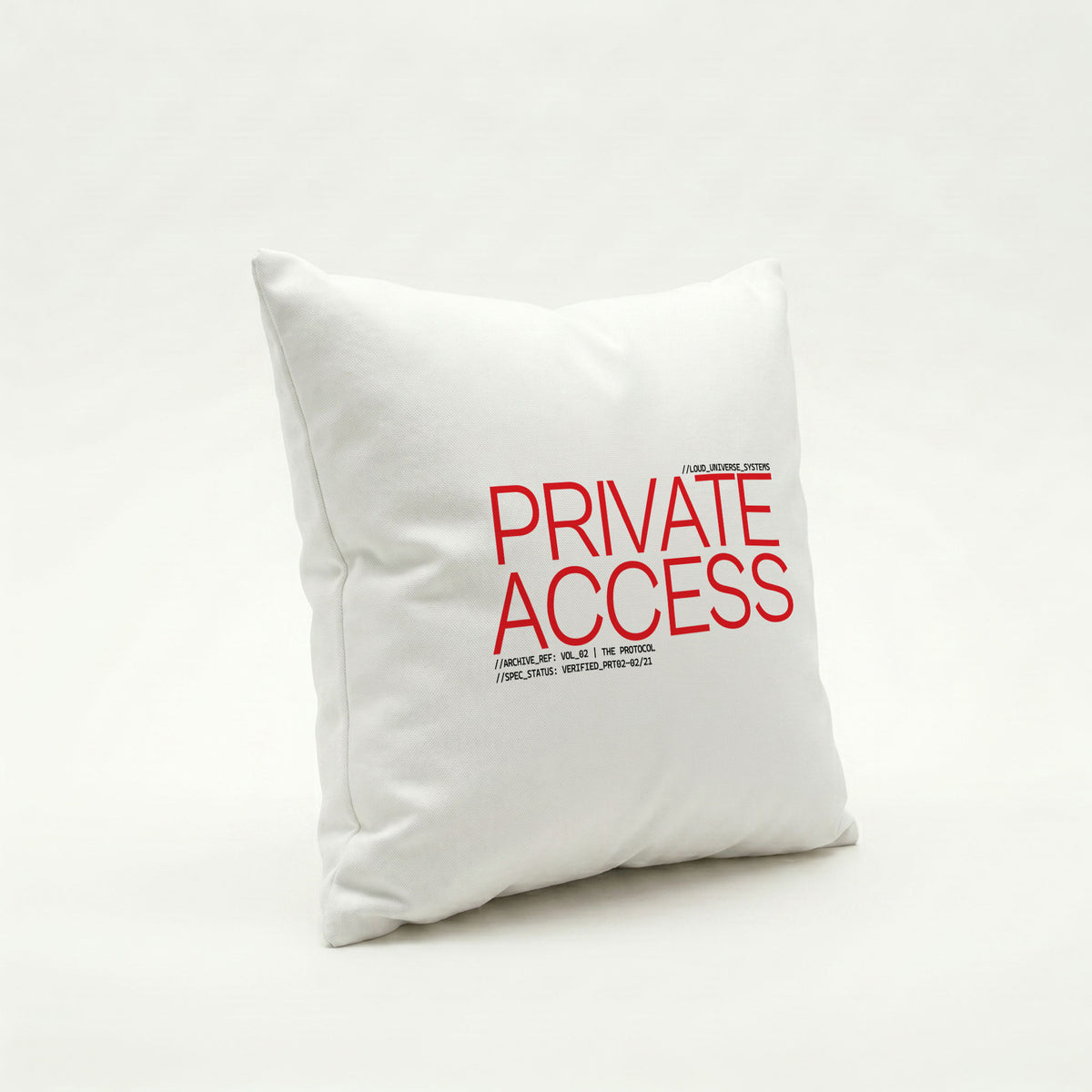 PRIVATE ACCESS | Throw Pillow | Vol. 2