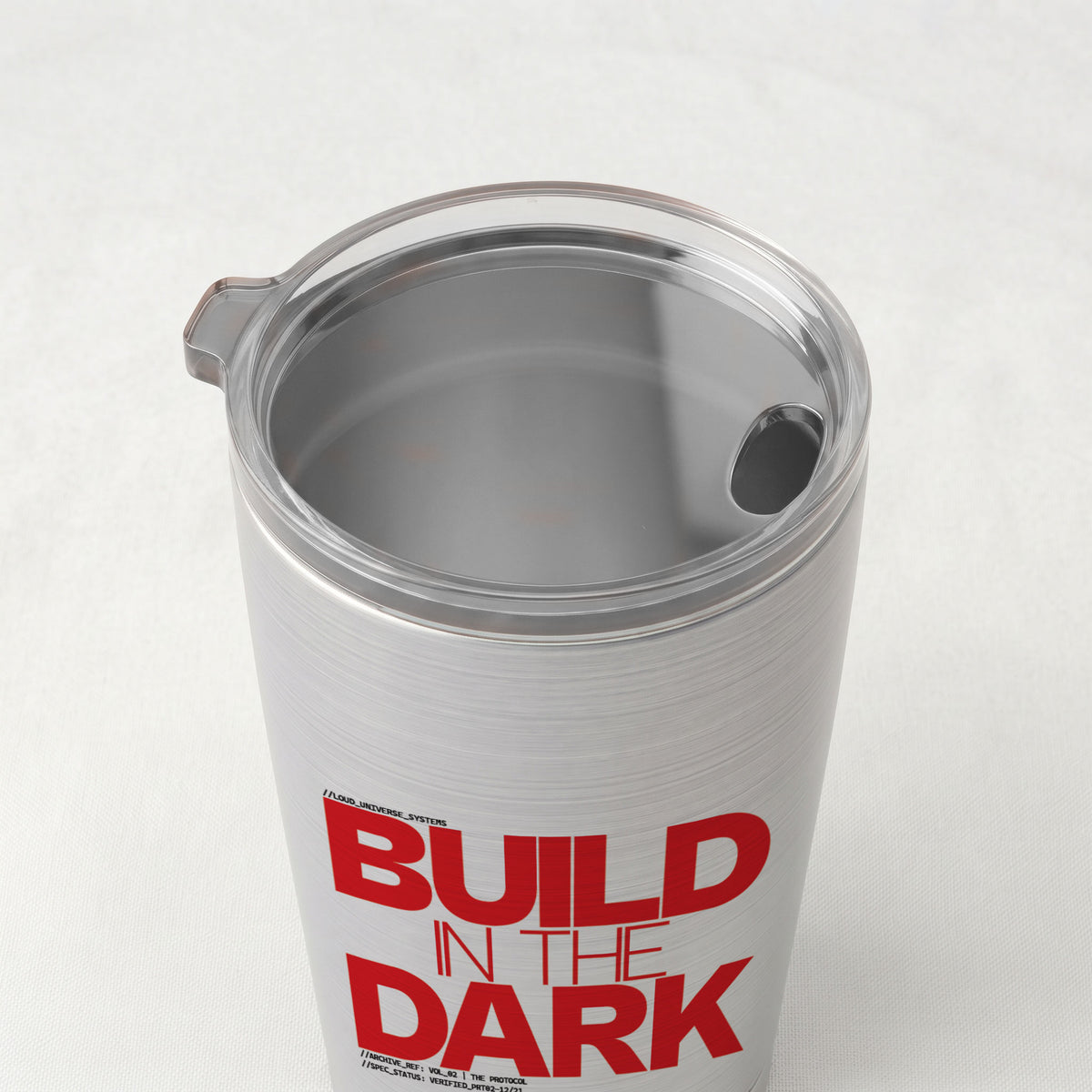 BUILD IN THE DARK | Cone Insulated Tumbler | Vol. 2