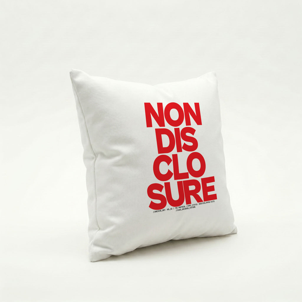 NON-DISCLOSURE | Throw Pillow | Vol. 2