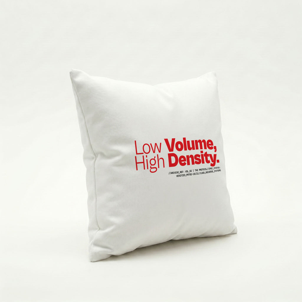 LOW VOLUME HIGH DENSITY | Throw Pillow | Vol. 2