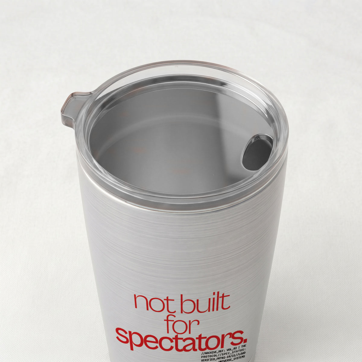 NOT BUILT FOR SPECTATORS | Cone Insulated Tumbler | Vol. 2