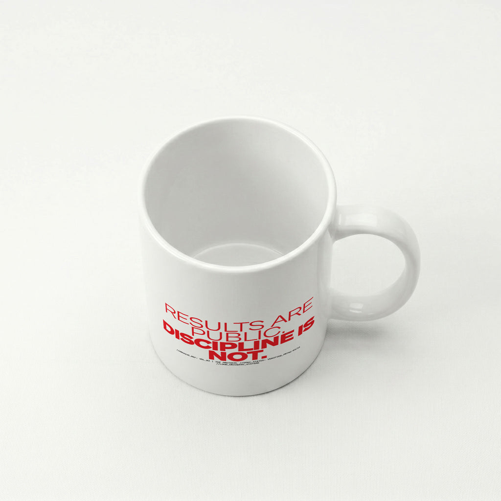 RESULTS ARE PUBLIC DISCIPLINE IS NOT | Coffee Mug | Vol. 2