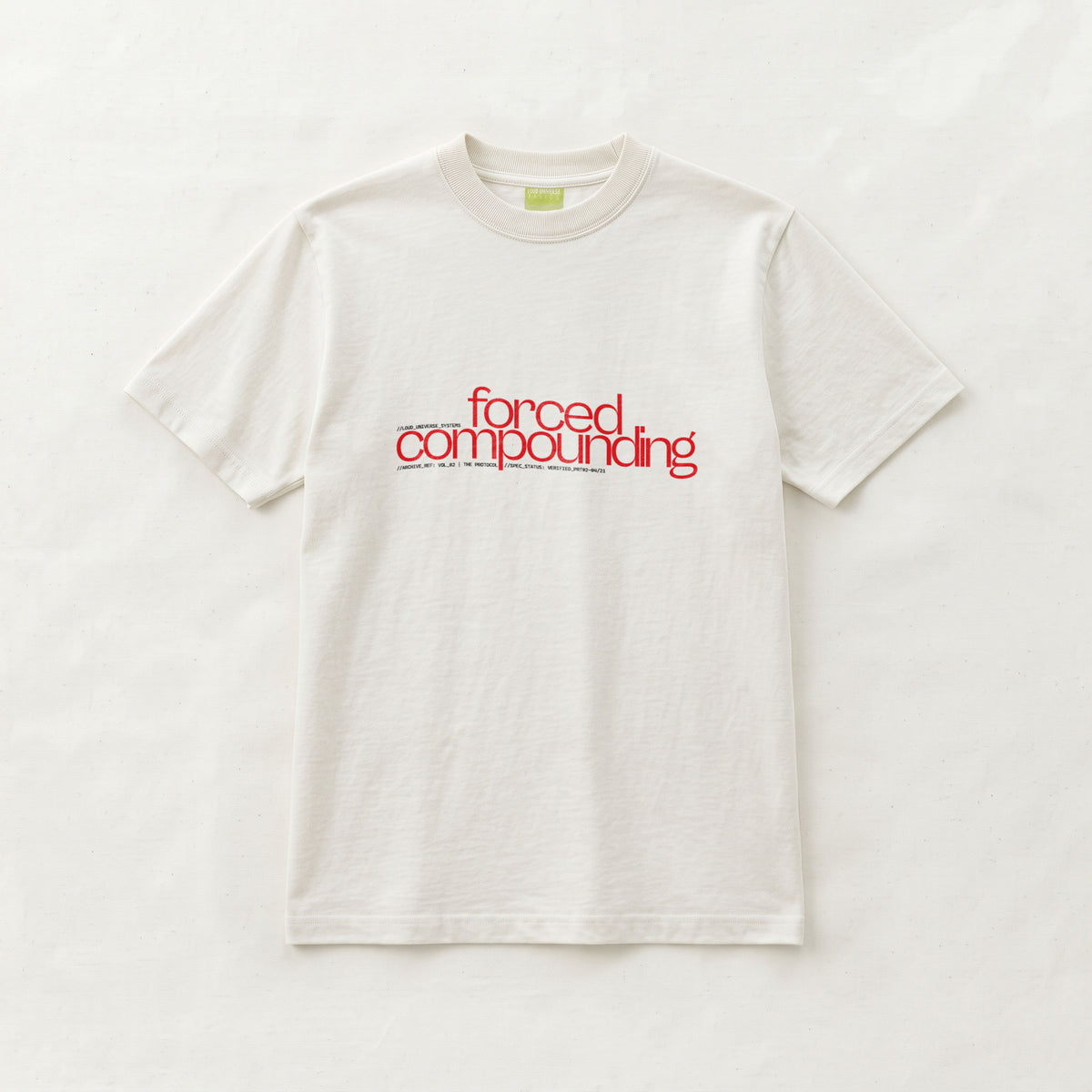 FORCED COMPOUNDING | Unisex Regular Fit Minimalist T-Shirt | Vol. 2