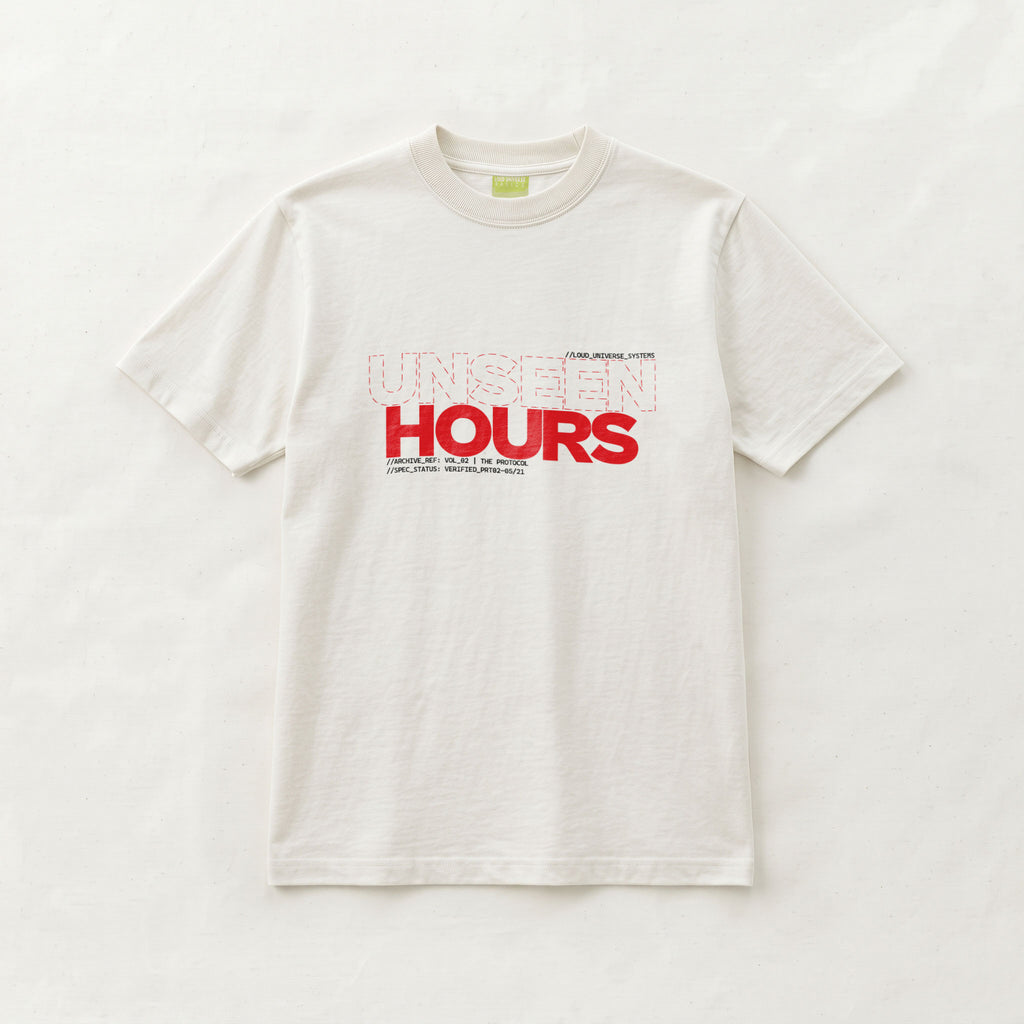 UNSEEN HOURS | Unisex Regular Fit Minimalist T-Shirt | Vol. 2