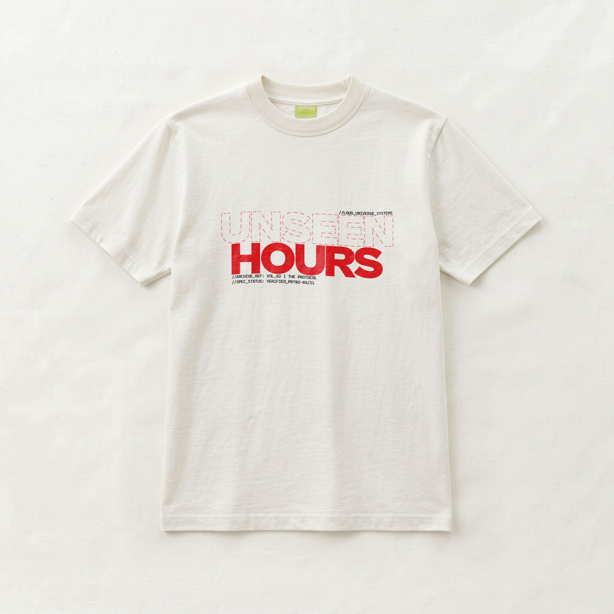 UNSEEN HOURS | Unisex Regular Fit Minimalist T-Shirt | Vol. 2