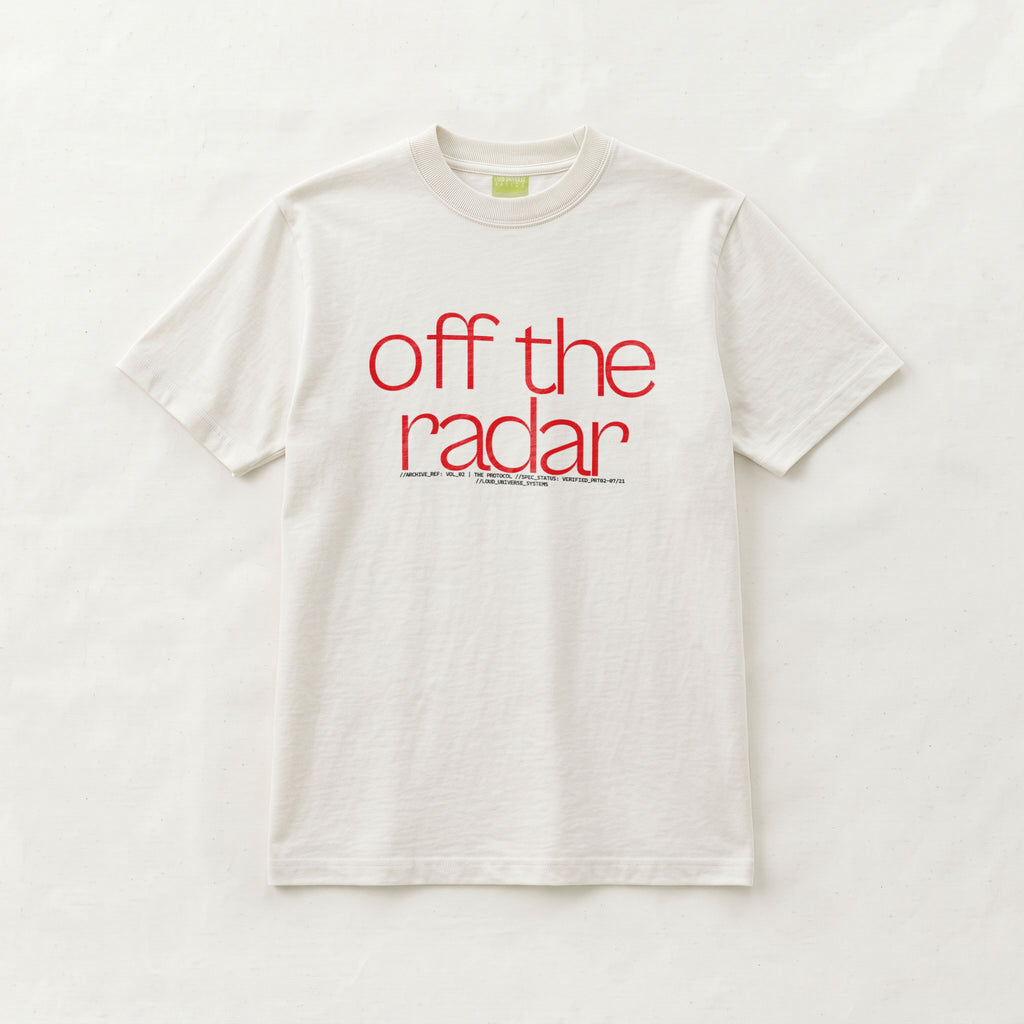 OFF THE RADAR | Unisex Regular Fit Minimalist T-Shirt | Vol. 2