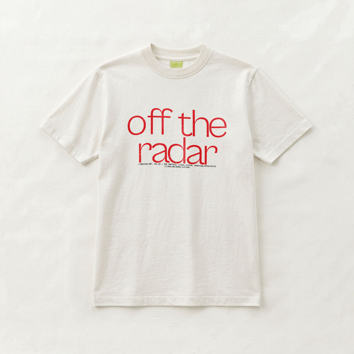OFF THE RADAR | Unisex Regular Fit Minimalist T-Shirt | Vol. 2