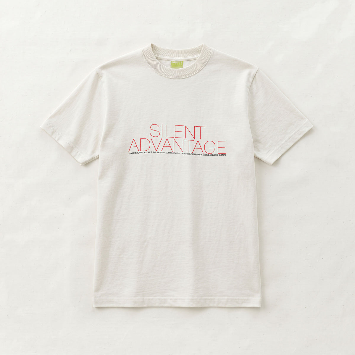 SILENT ADVANTAGE | Unisex Regular Fit Minimalist T-Shirt | Vol. 2