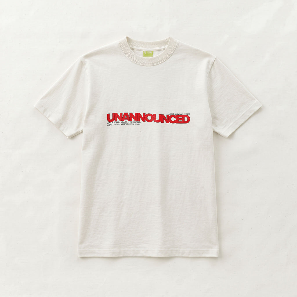 UNANNOUNCED | Unisex Regular Fit Minimalist T-Shirt | Vol. 2