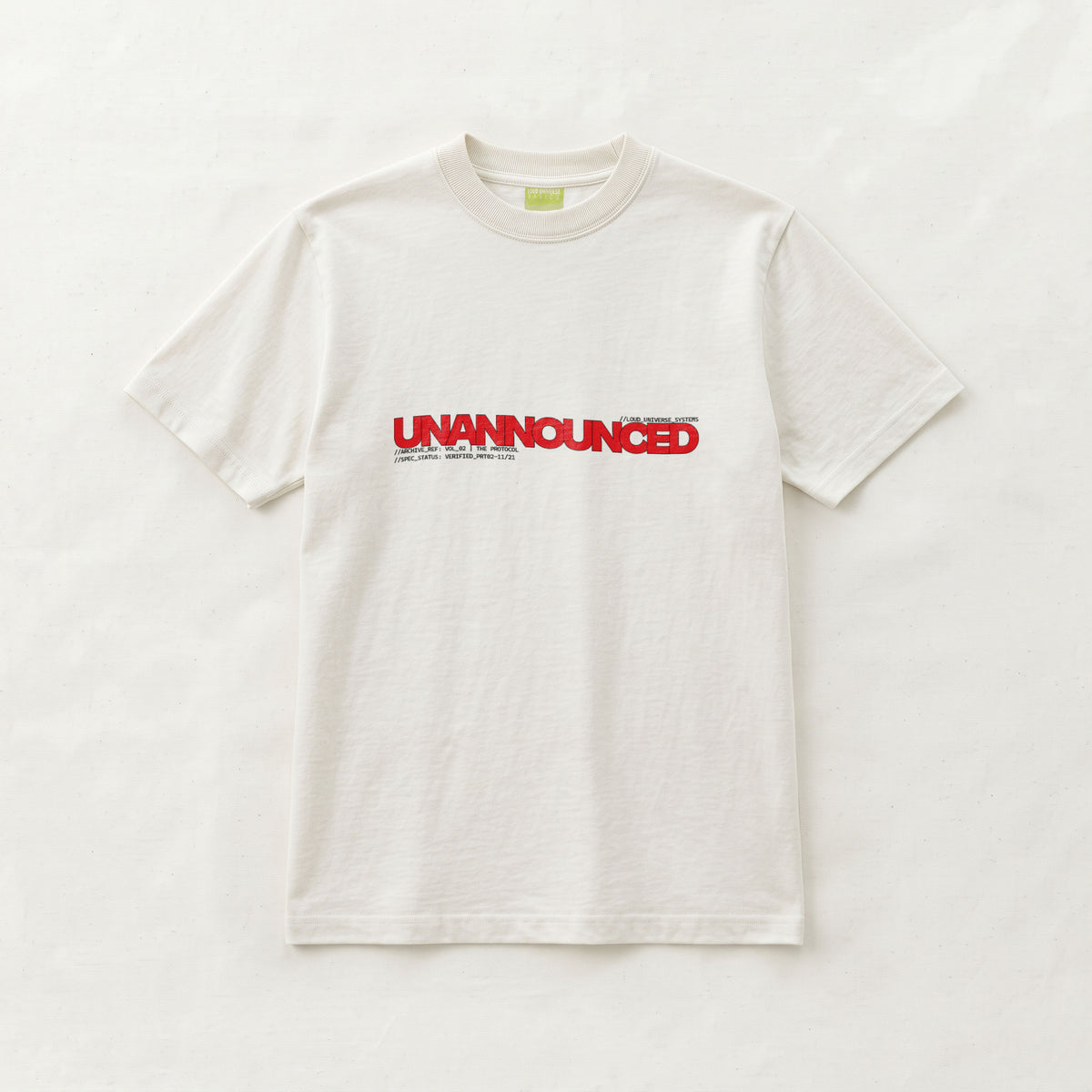UNANNOUNCED | Unisex Regular Fit Minimalist T-Shirt | Vol. 2