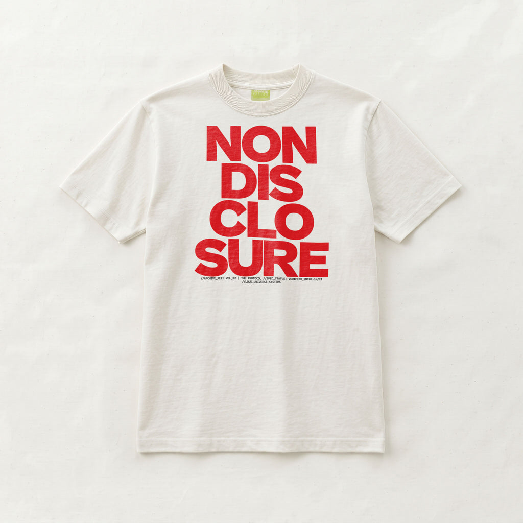 NON-DISCLOSURE | Unisex Regular Fit Minimalist T-Shirt | Vol. 2