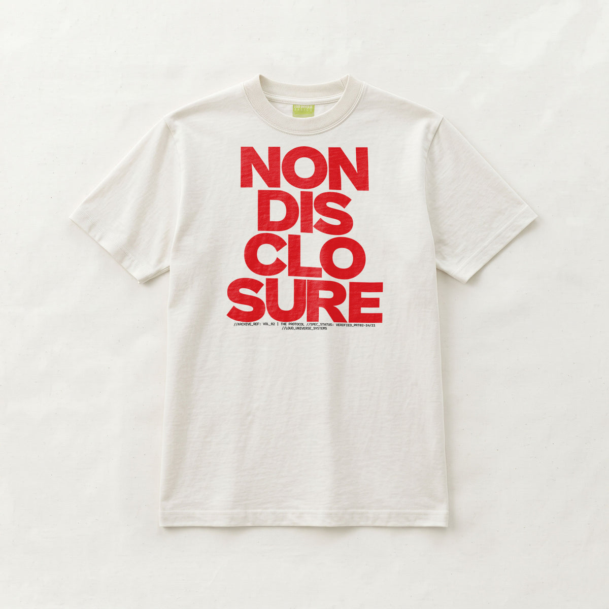 NON-DISCLOSURE | Unisex Regular Fit Minimalist T-Shirt | Vol. 2