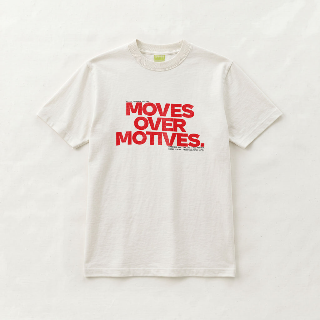 MOVES OVER MOTIVES | Unisex Regular Fit Minimalist T-Shirt | Vol. 2