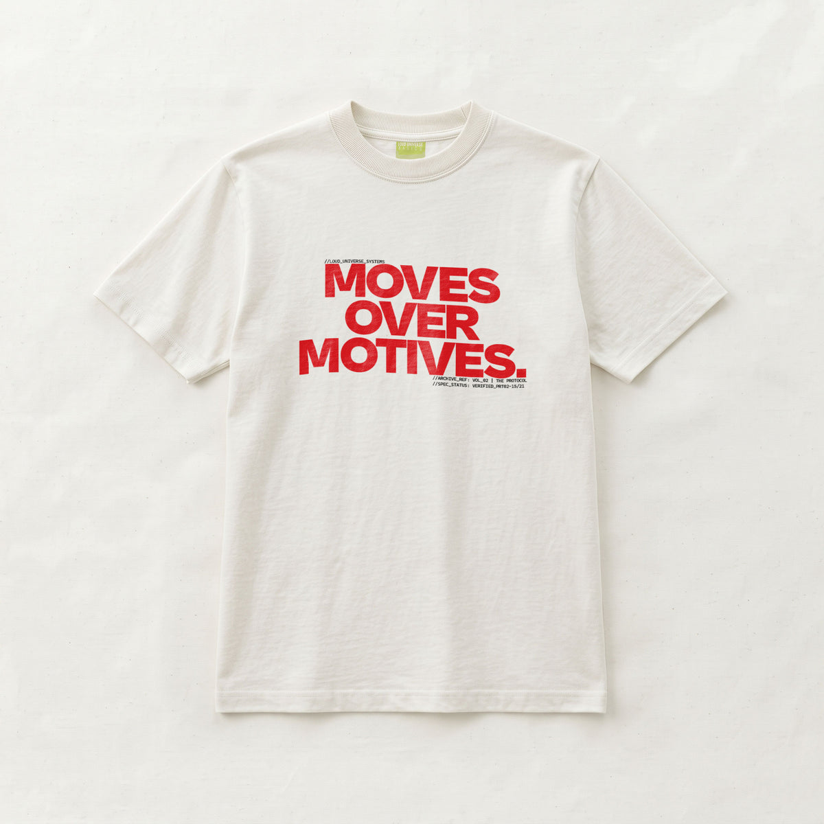 MOVES OVER MOTIVES | Unisex Regular Fit Minimalist T-Shirt | Vol. 2