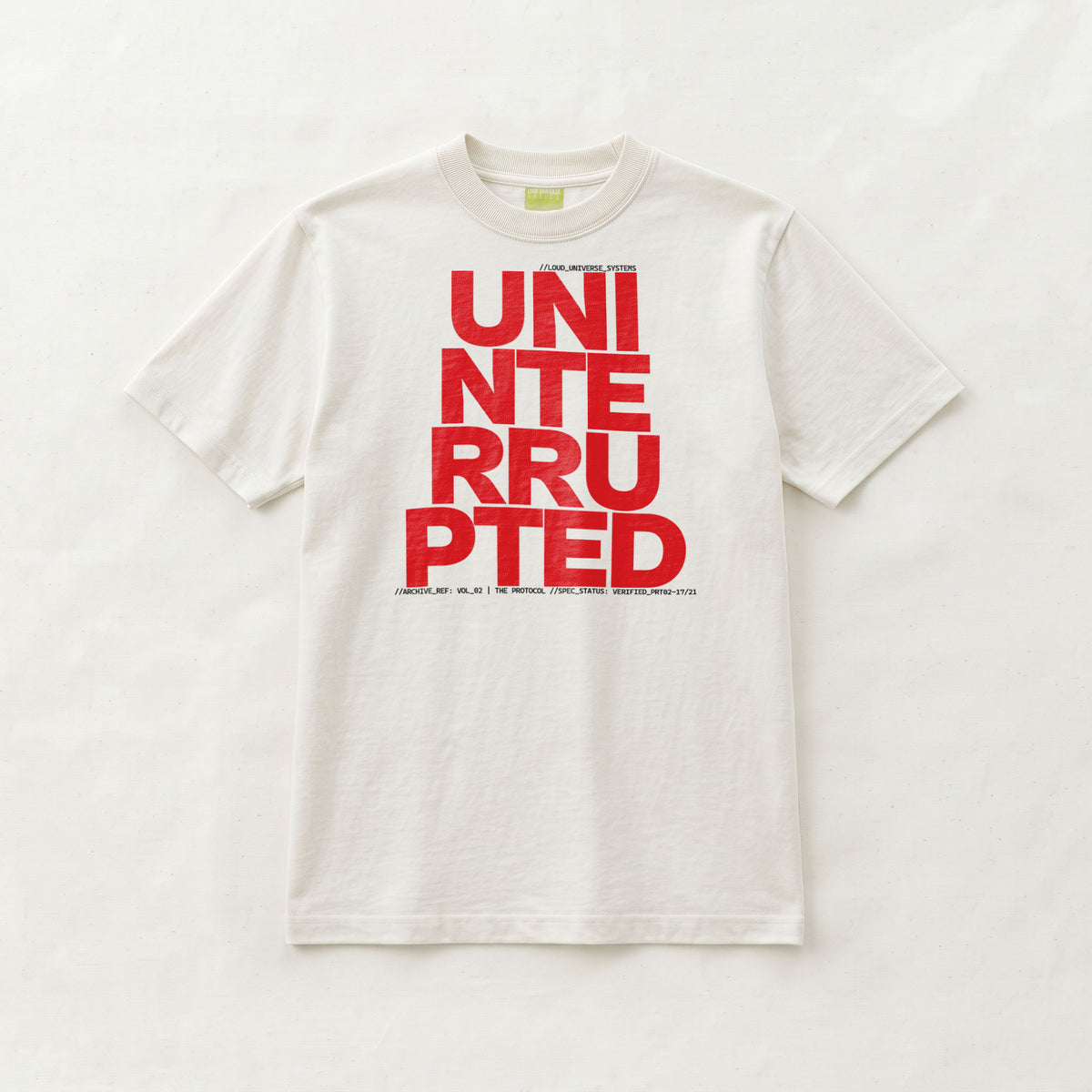 UNINTERRUPTED COMPOUNDING | Unisex Regular Fit Minimalist T-Shirt | Vol. 2