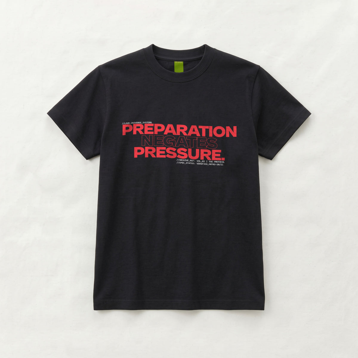 PREPARATION NEGATES PRESSURE | Unisex Regular Fit Minimalist T-Shirt | Vol. 2