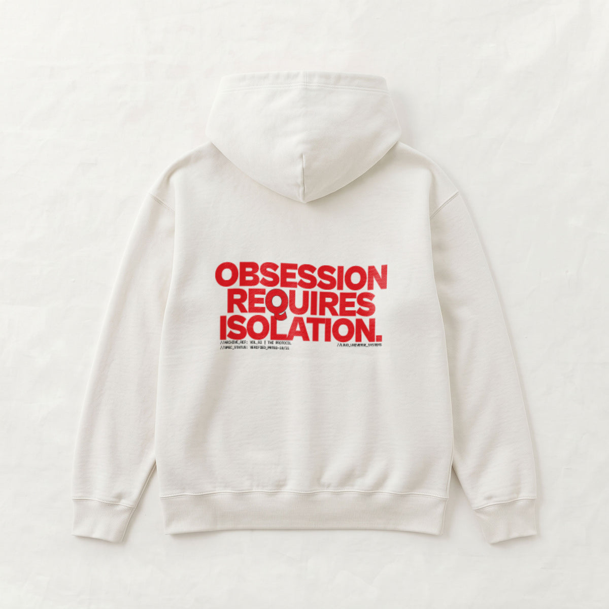 OBSESSION REQUIRES ISOLATION | Unisex Heavyweight French Terry Hoodie | Vol. 2