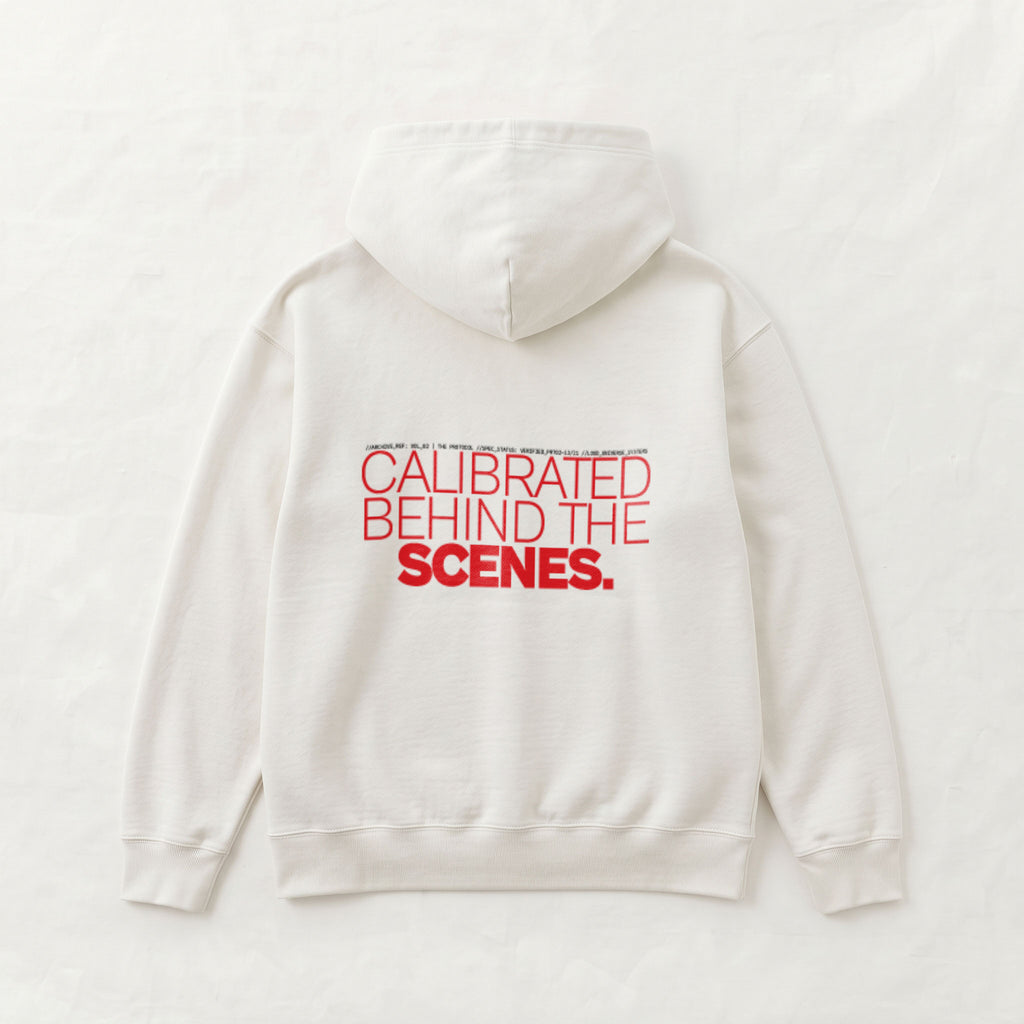 CALIBRATED BEHIND THE SCENES | Unisex Heavyweight French Terry Hoodie | Vol. 2