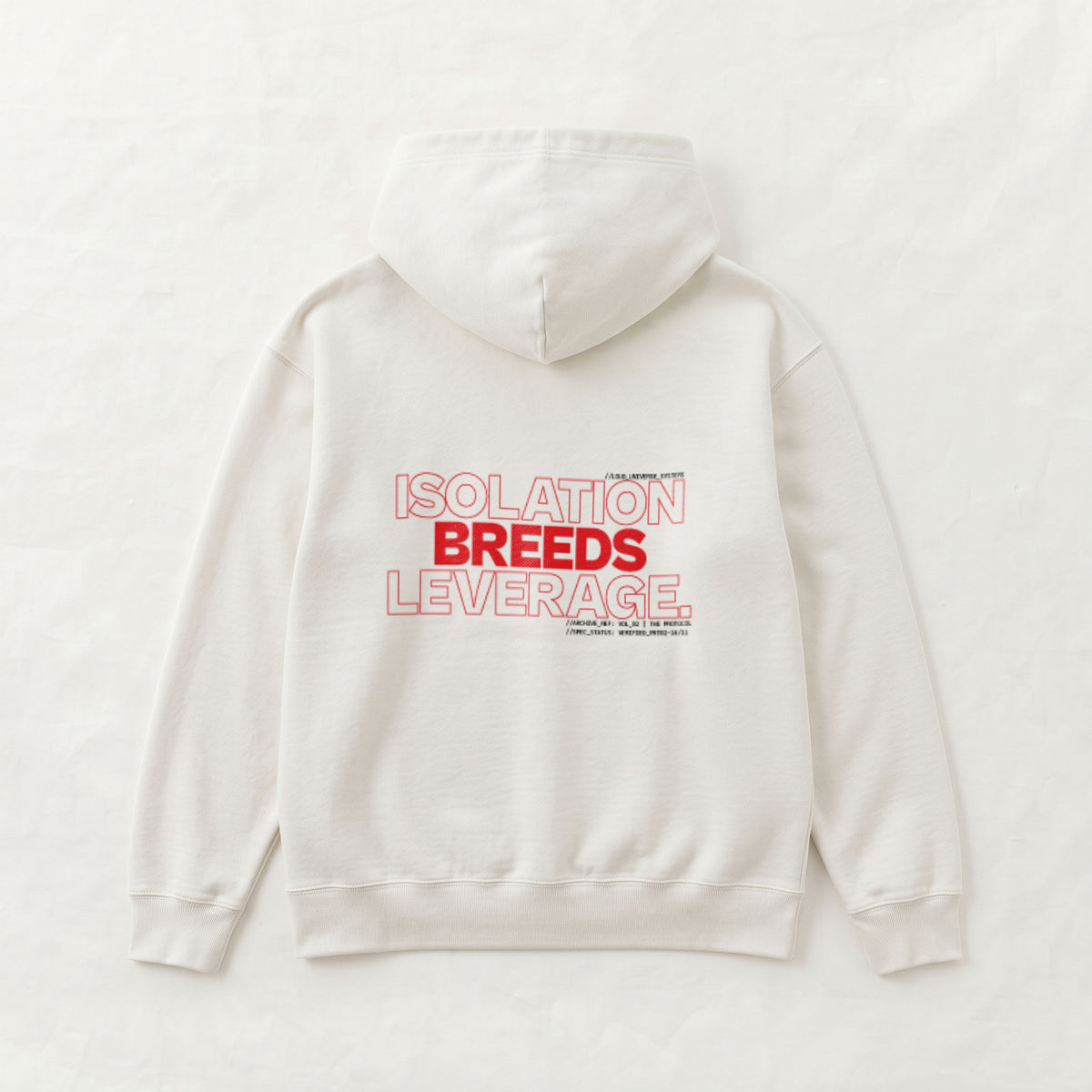 ISOLATION BREEDS LEVERAGE | Unisex Heavyweight French Terry Hoodie | Vol. 2