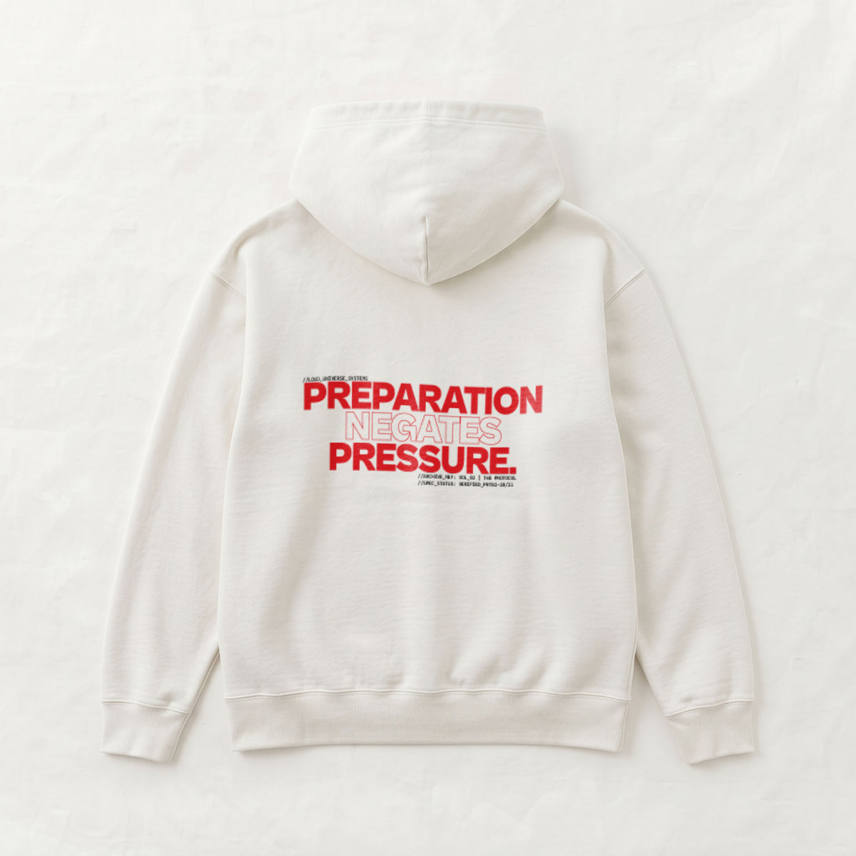 PREPARATION NEGATES PRESSURE | Unisex Heavyweight French Terry Hoodie | Vol. 2