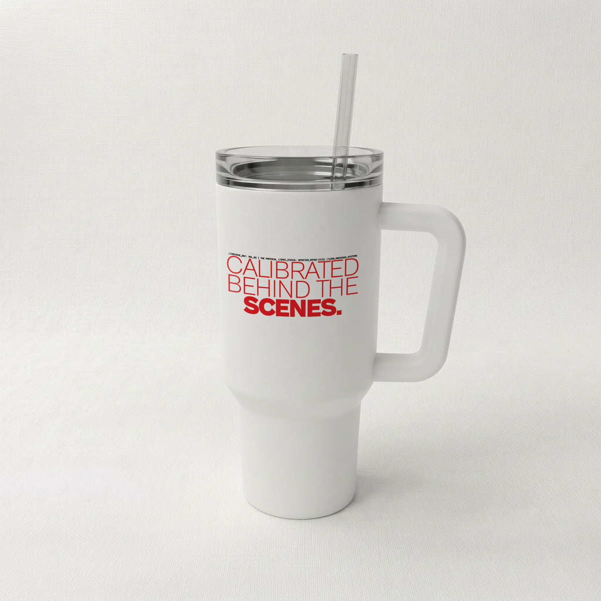 CALIBRATED BEHIND THE SCENES | High-Capacity Handled Tumbler | Vol. 2