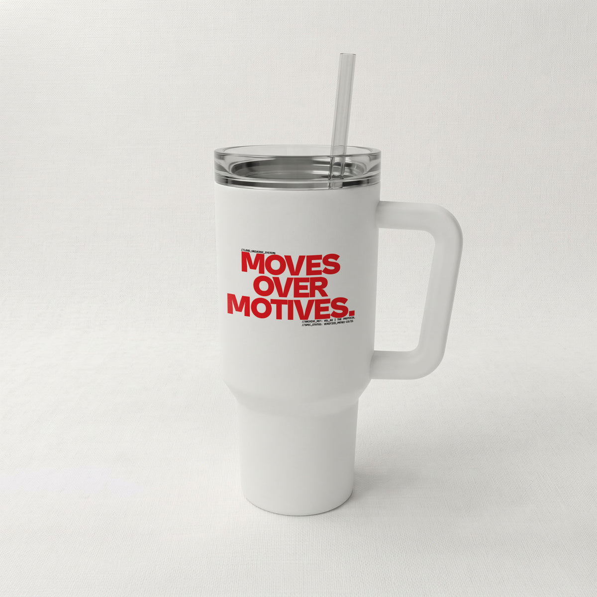MOVES OVER MOTIVES | High-Capacity Handled Tumbler | Vol. 2