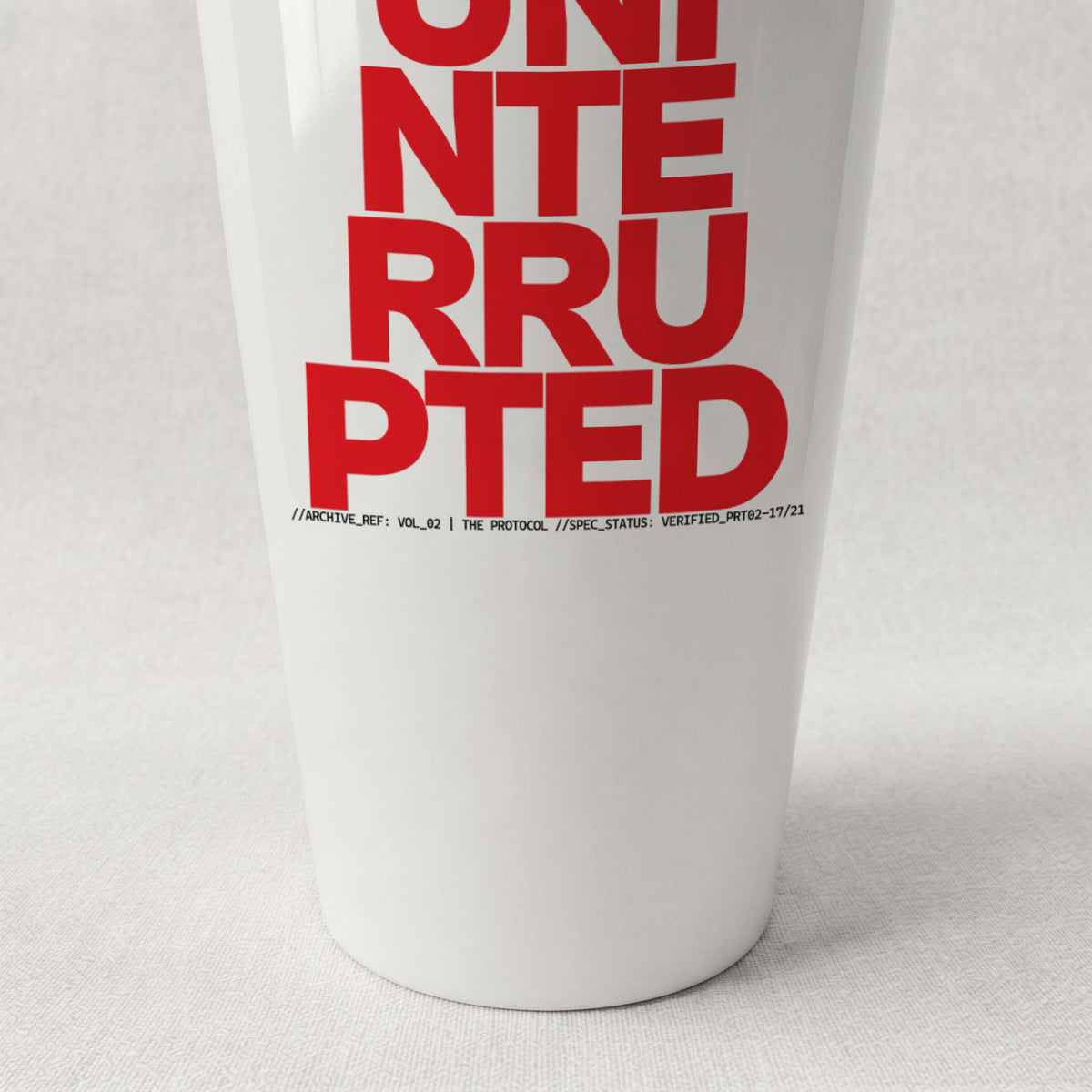 UNINTERRUPTED COMPOUNDING | Cone Insulated Tumbler | Vol. 2