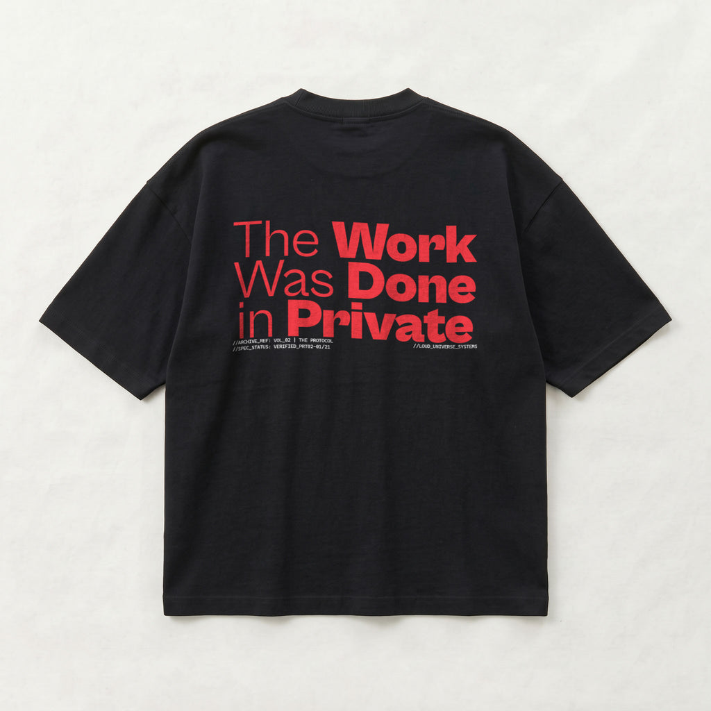 THE WORK WAS DONE IN PRIVATE | Unisex Oversized Heavyweight T-Shirt  | Vol. 2