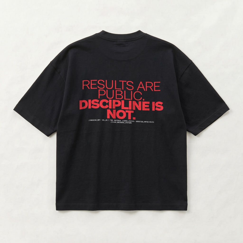 RESULTS ARE PUBLIC DISCIPLINE IS NOT | Unisex Oversized Heavyweight T-Shirt  | Vol. 2
