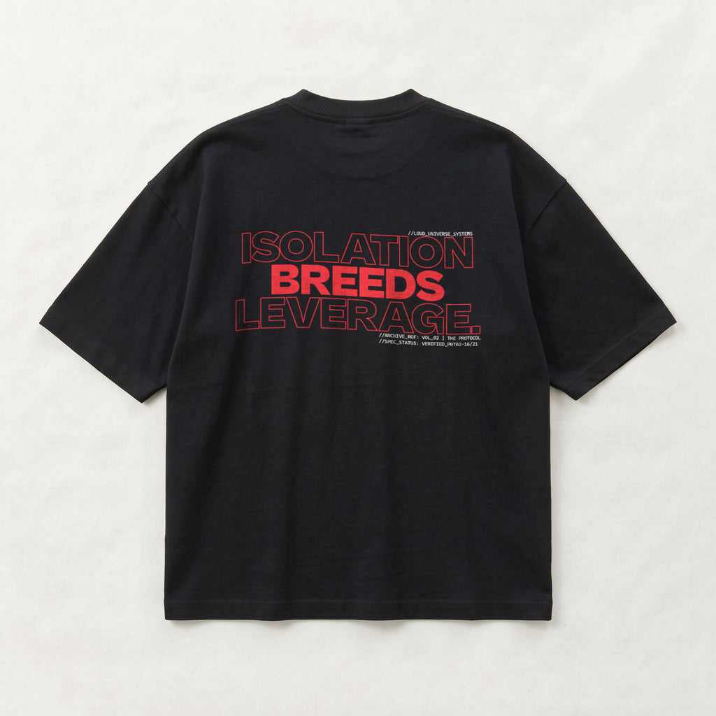 ISOLATION BREEDS LEVERAGE | Unisex Oversized Heavyweight T-Shirt  | Vol. 2