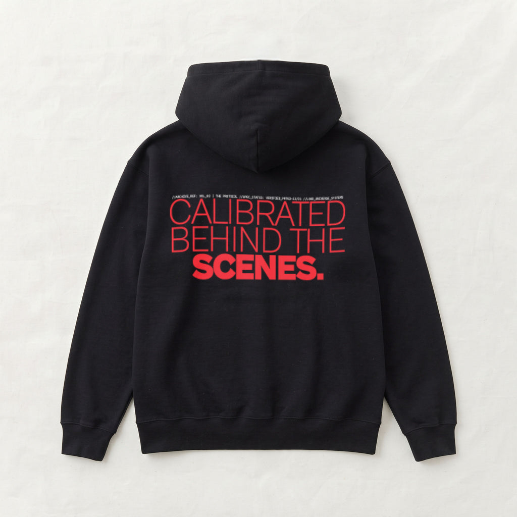 CALIBRATED BEHIND THE SCENES | Unisex Heavyweight French Terry Hoodie | Vol. 2