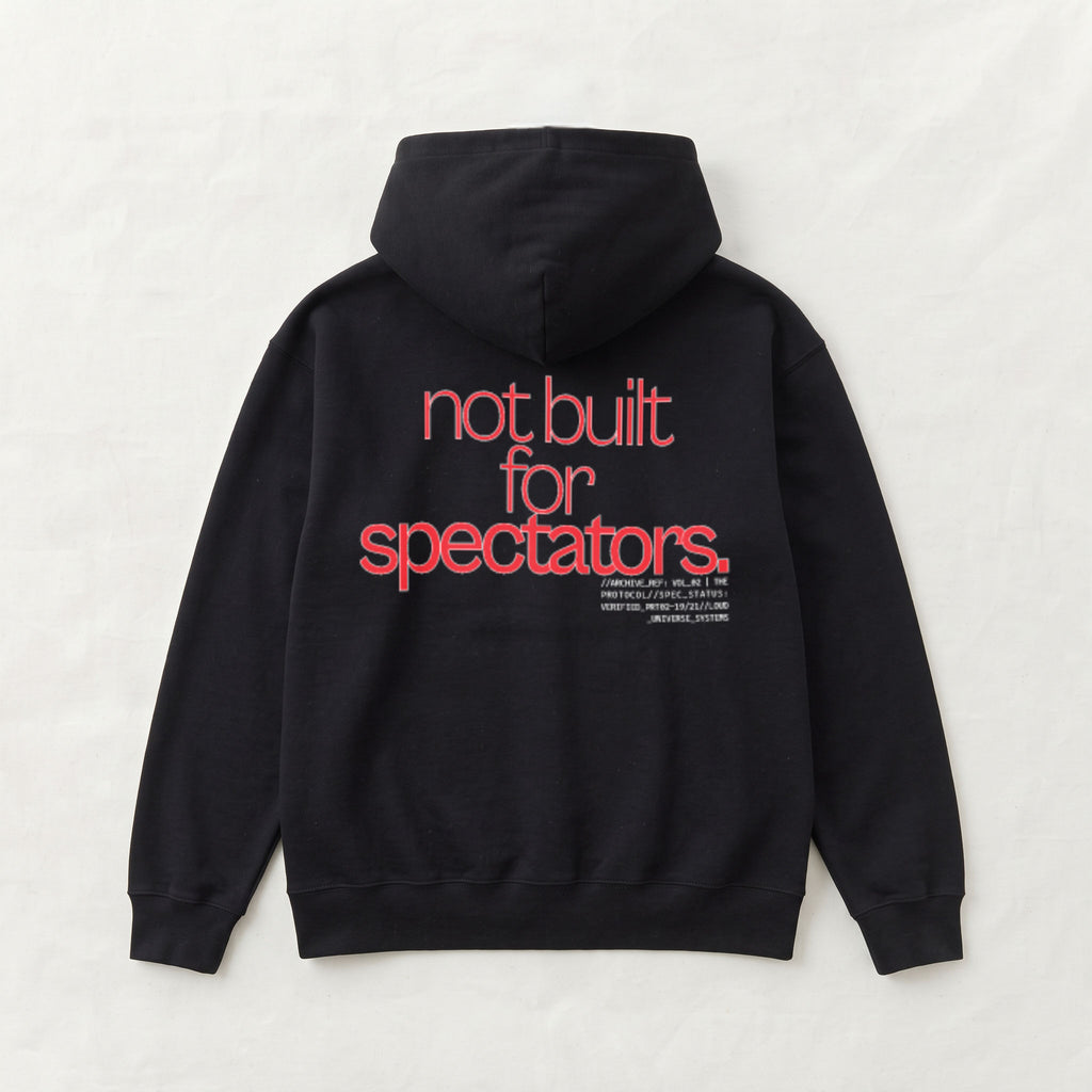 NOT BUILT FOR SPECTATORS | Unisex Heavyweight French Terry Hoodie | Vol. 2