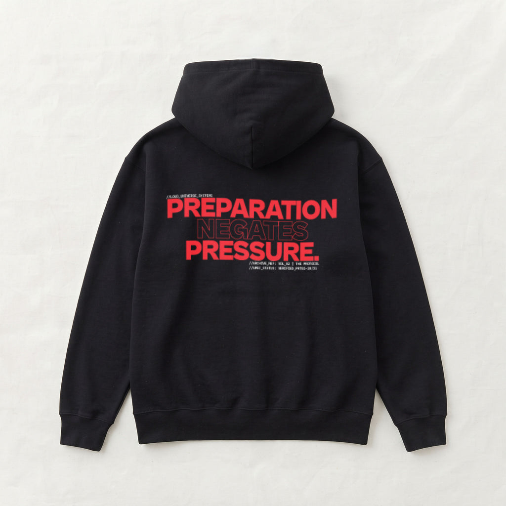 PREPARATION NEGATES PRESSURE | Unisex Heavyweight French Terry Hoodie | Vol. 2