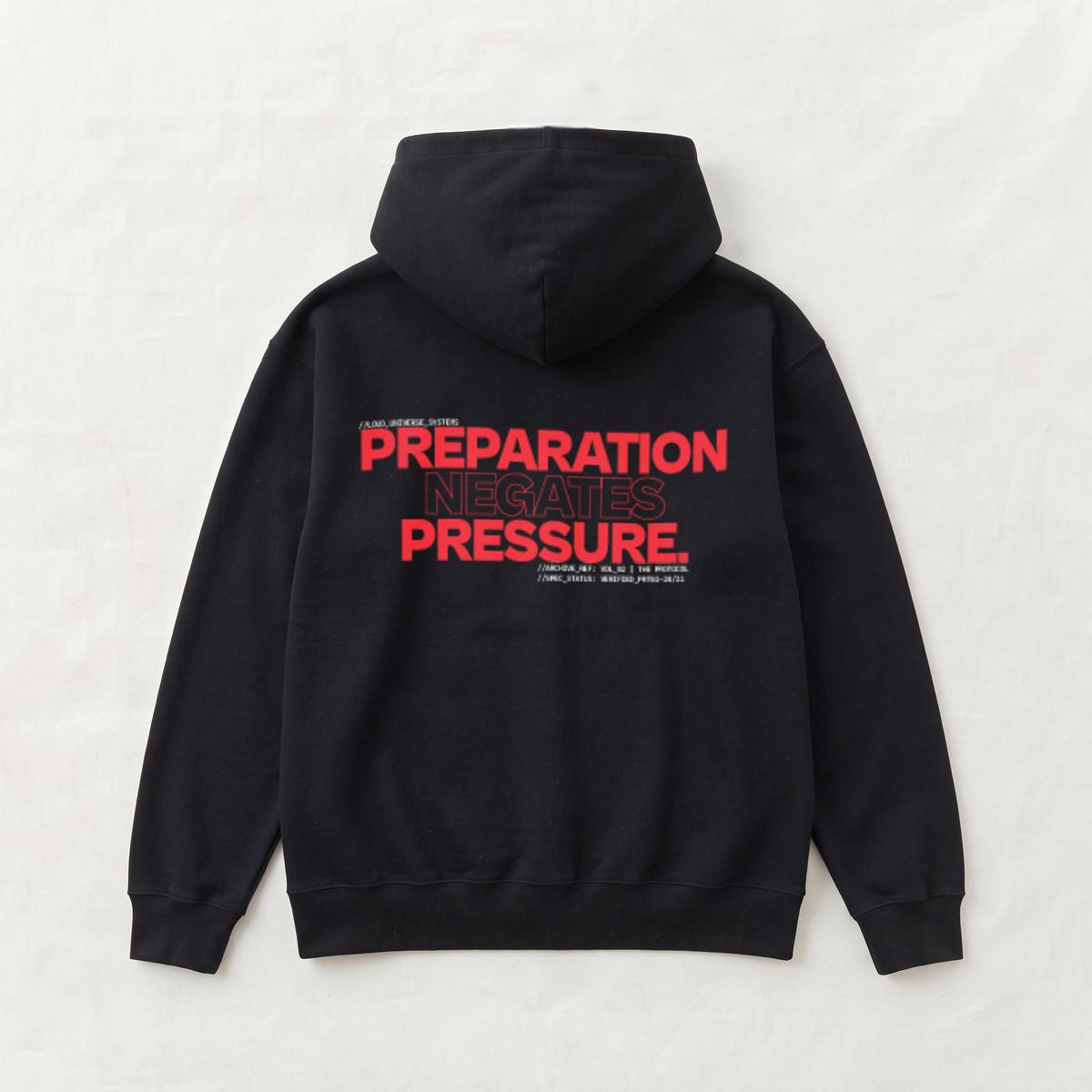 PREPARATION NEGATES PRESSURE | Unisex Heavyweight French Terry Hoodie | Vol. 2