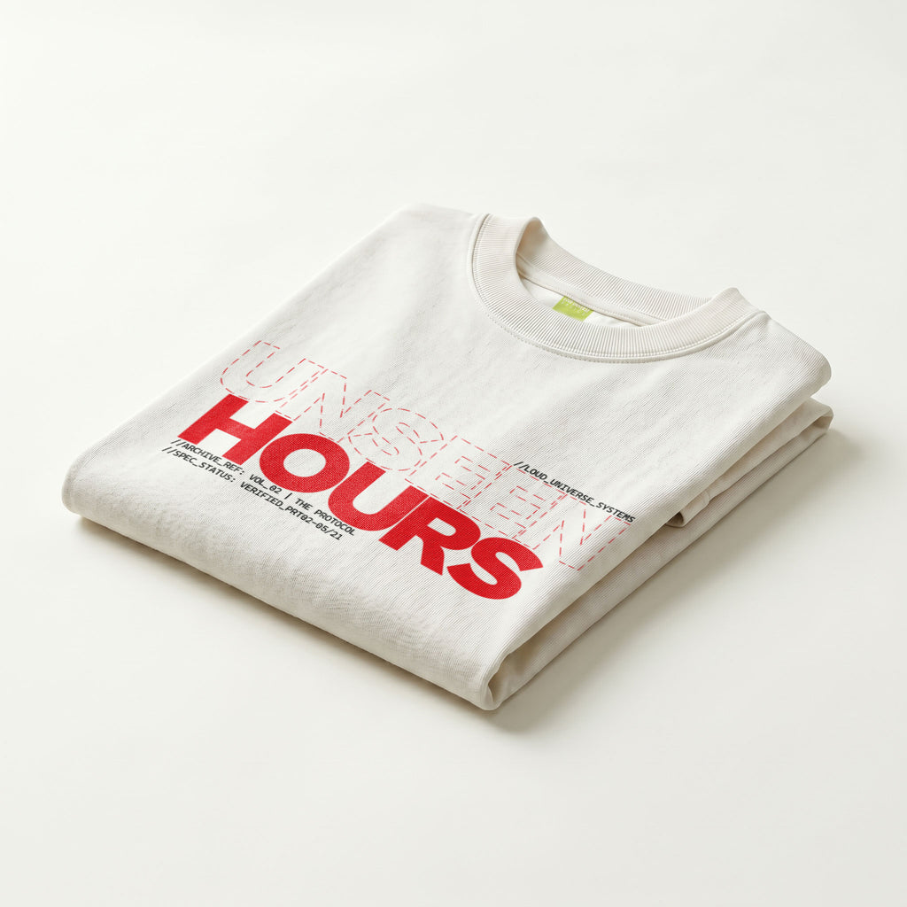 UNSEEN HOURS | Unisex Regular Fit Minimalist T-Shirt | Vol. 2
