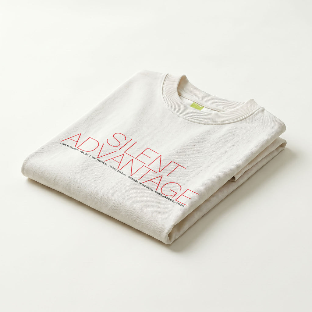 SILENT ADVANTAGE | Unisex Regular Fit Minimalist T-Shirt | Vol. 2