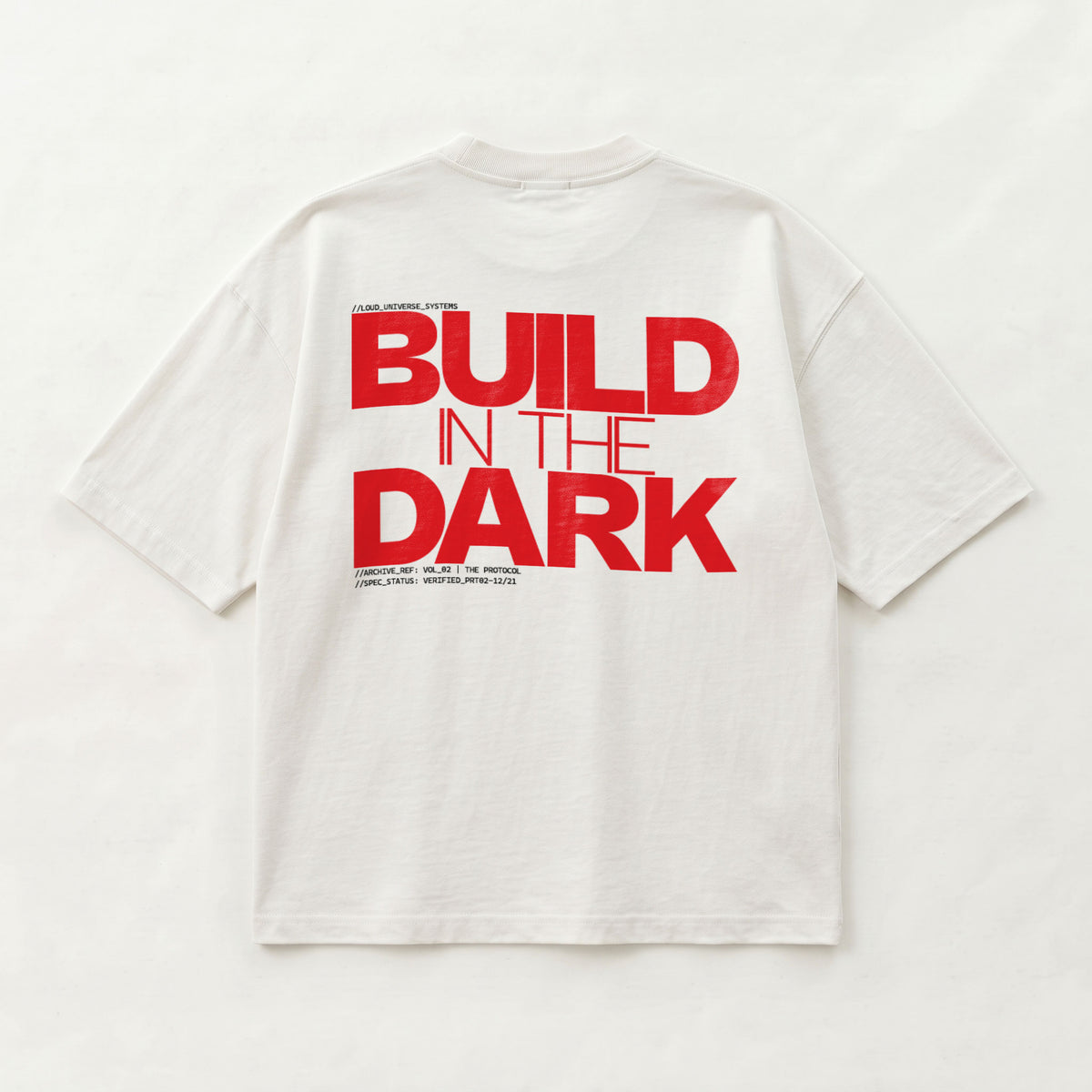BUILD IN THE DARK | Unisex Oversized Heavyweight T-Shirt  | Vol. 2