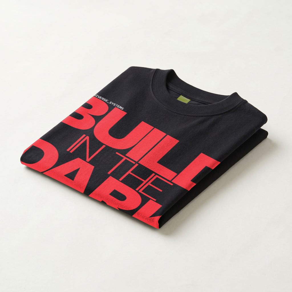 BUILD IN THE DARK | Unisex Regular Fit Minimalist T-Shirt | Vol. 2