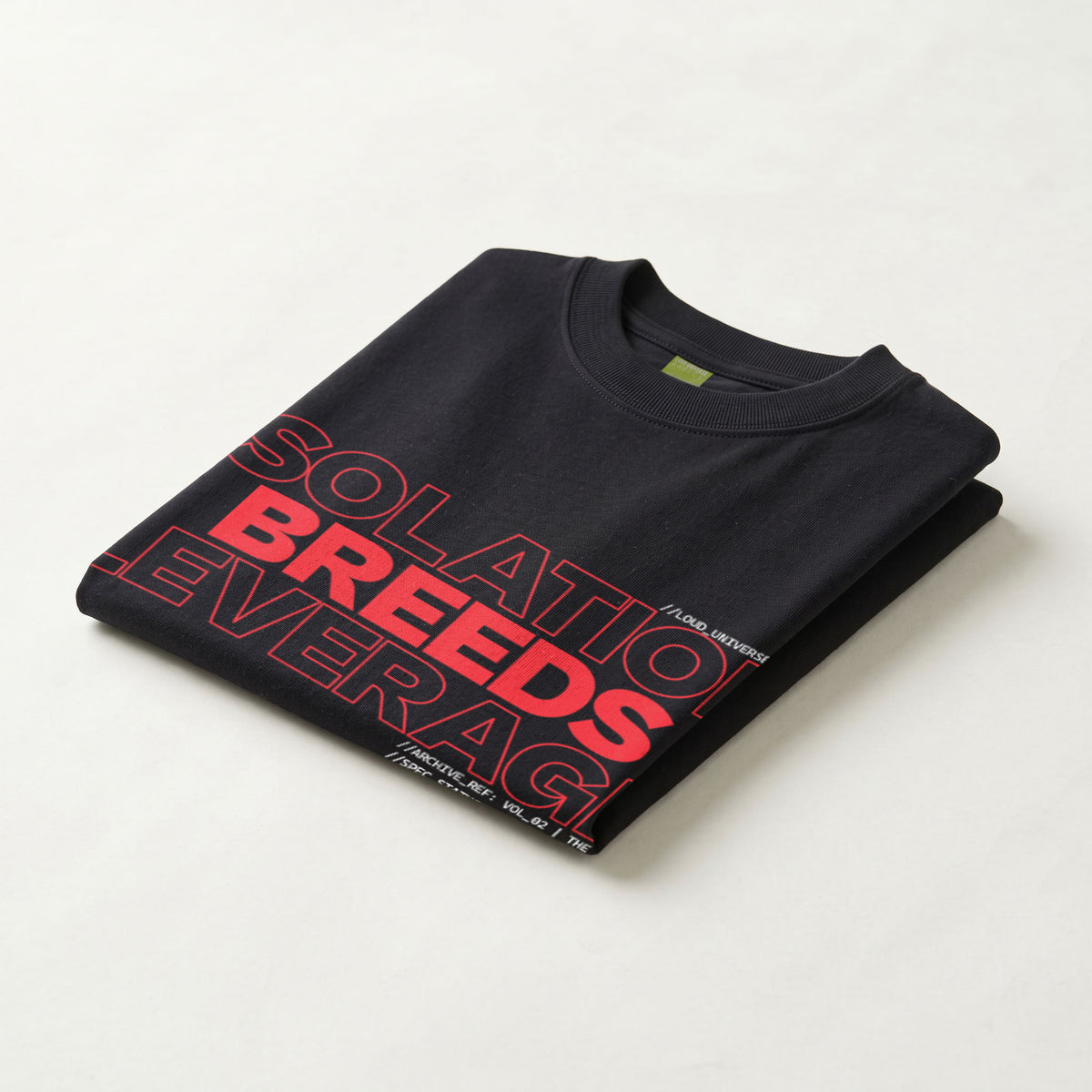 ISOLATION BREEDS LEVERAGE | Unisex Regular Fit Minimalist T-Shirt | Vol. 2