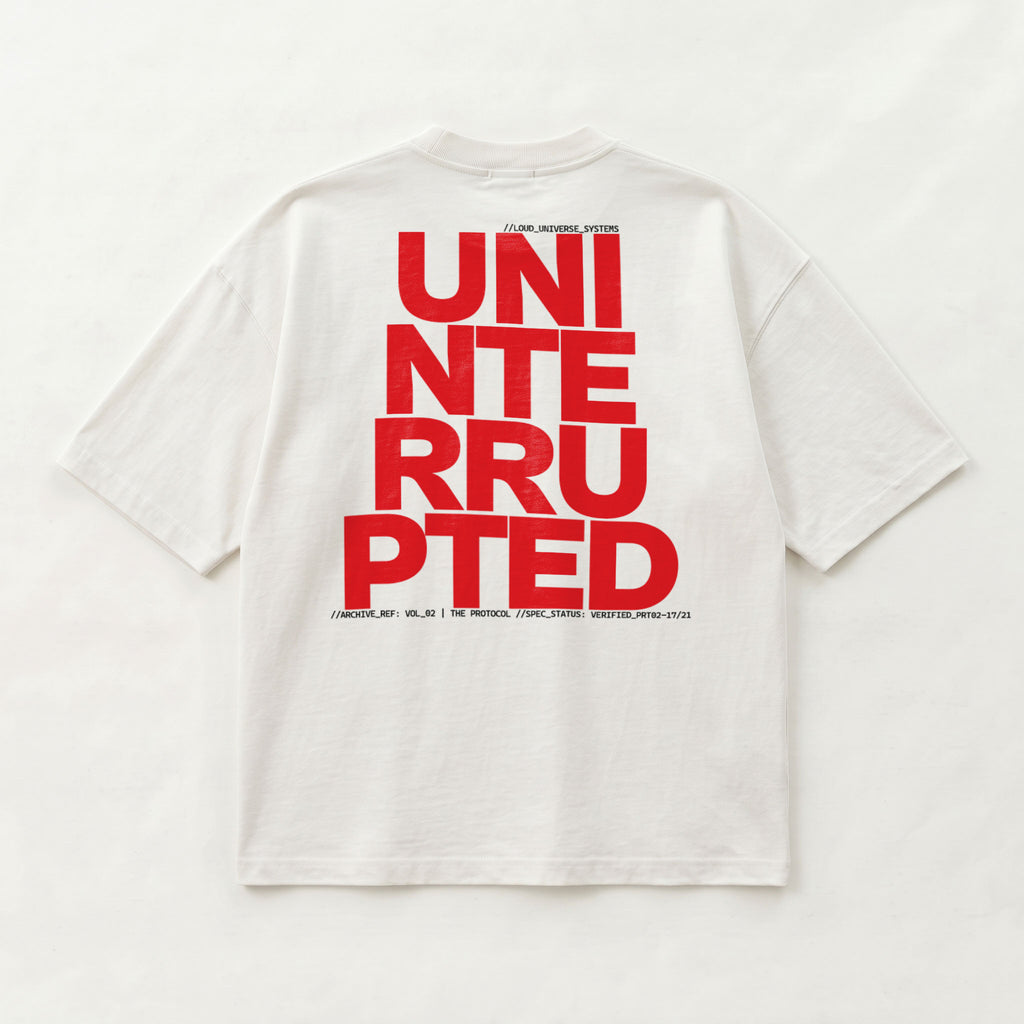 UNINTERRUPTED COMPOUNDING | Unisex Oversized Heavyweight T-Shirt  | Vol. 2