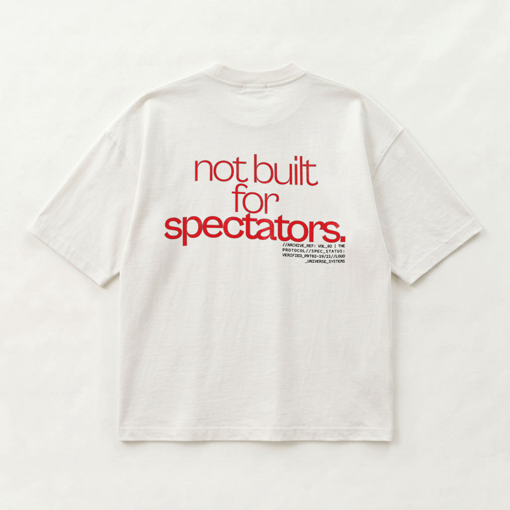 NOT BUILT FOR SPECTATORS | Unisex Oversized Heavyweight T-Shirt  | Vol. 2