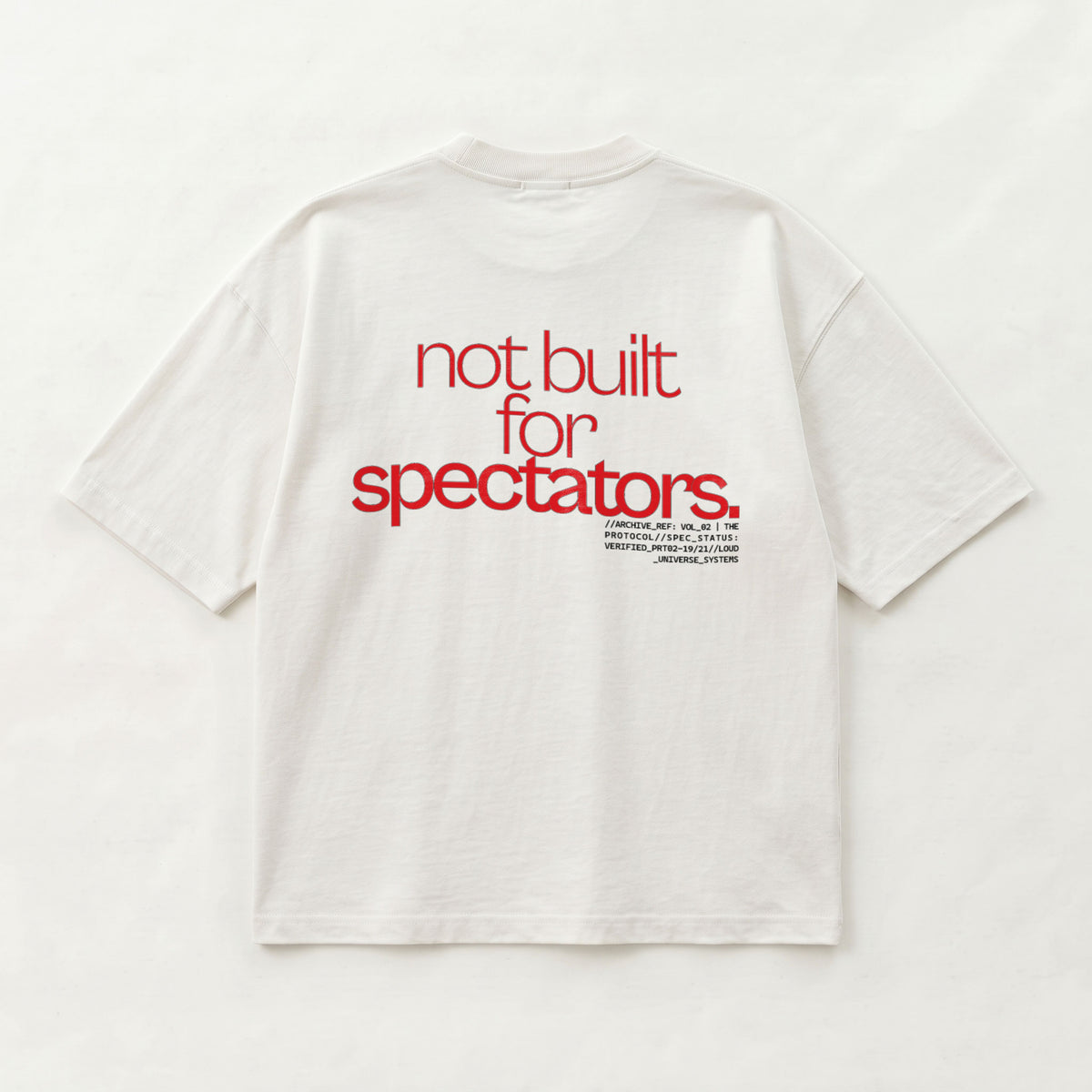 NOT BUILT FOR SPECTATORS | Unisex Oversized Heavyweight T-Shirt  | Vol. 2