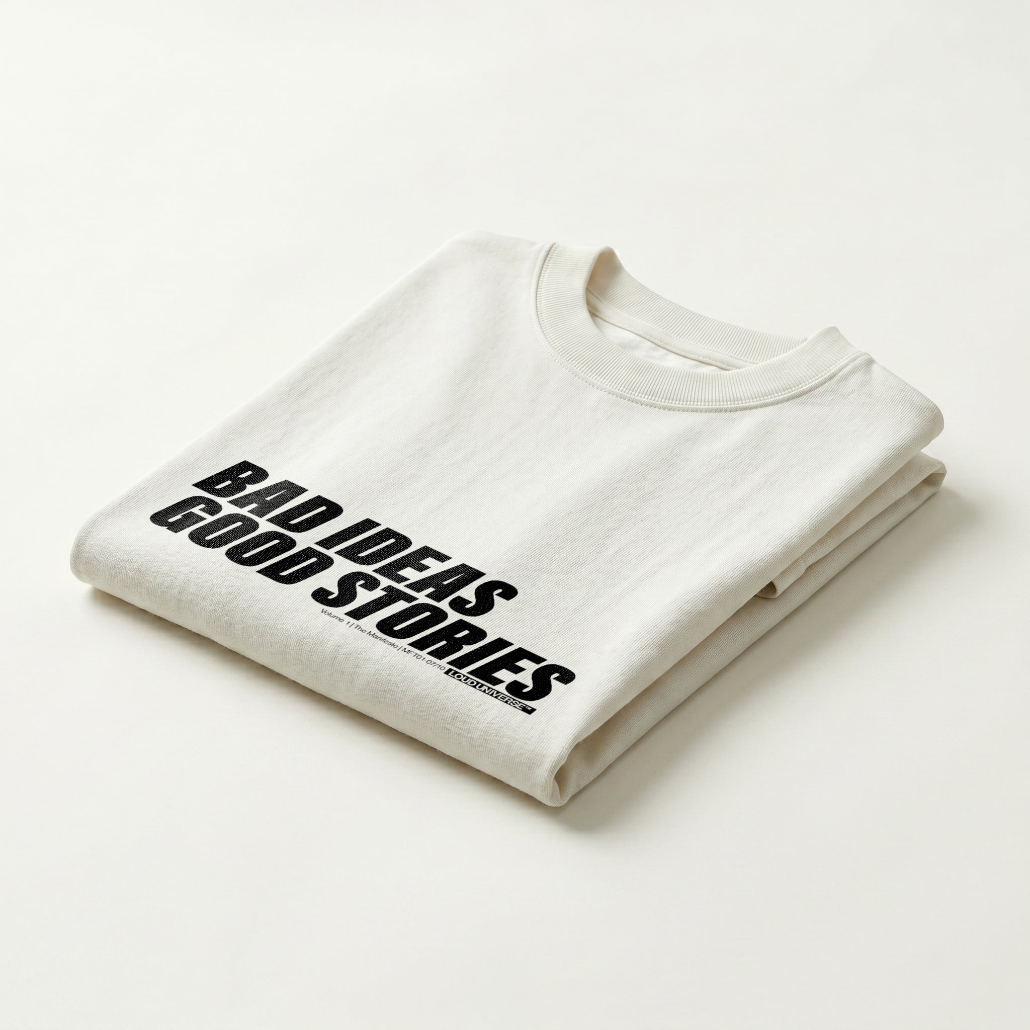 T-Shirt | bad ideas, good stories (MFT01-07) | Vol. 1: The Manifesto