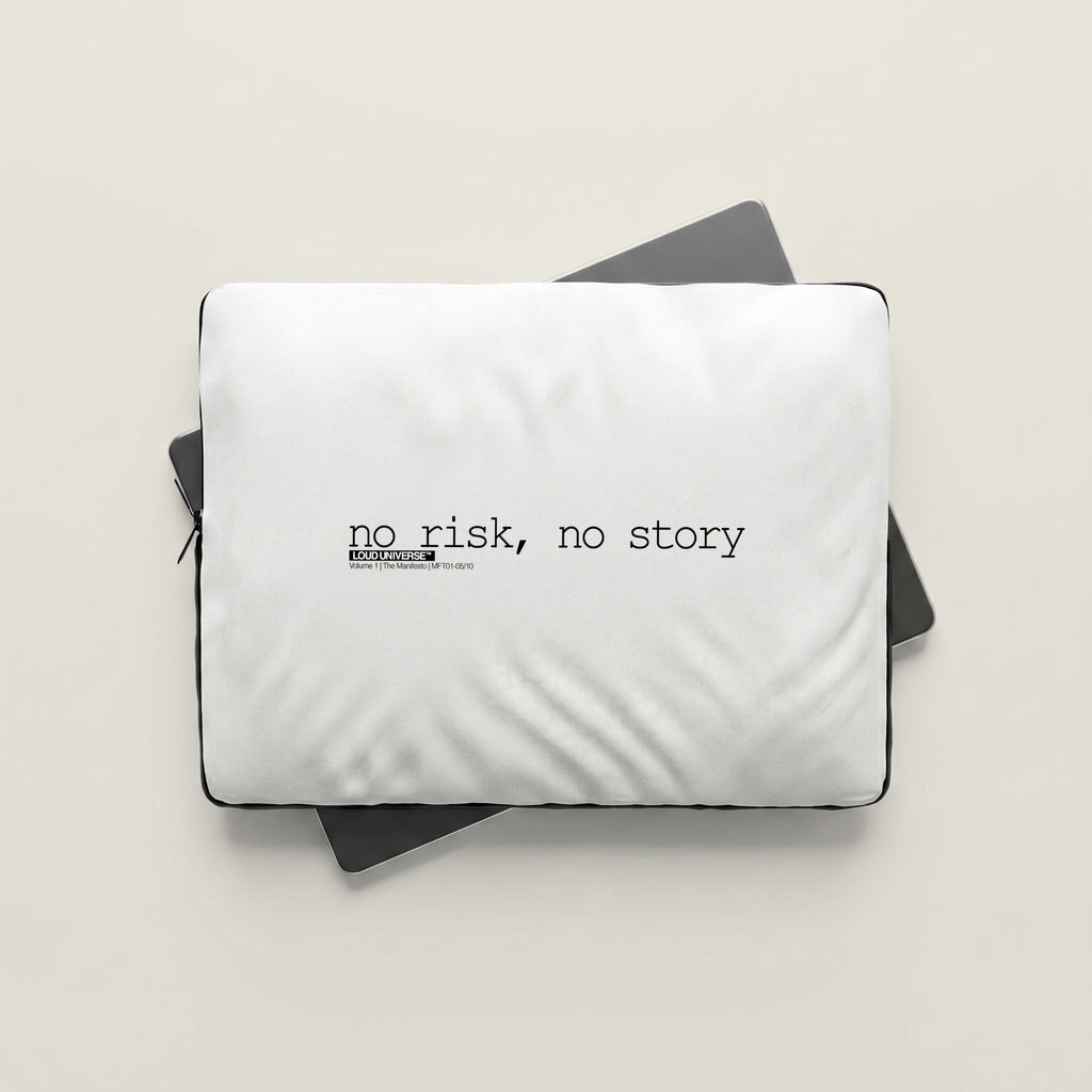 Laptop Sleeve | no risk, no story (MFT01-05) | Vol. 1: The Manifesto