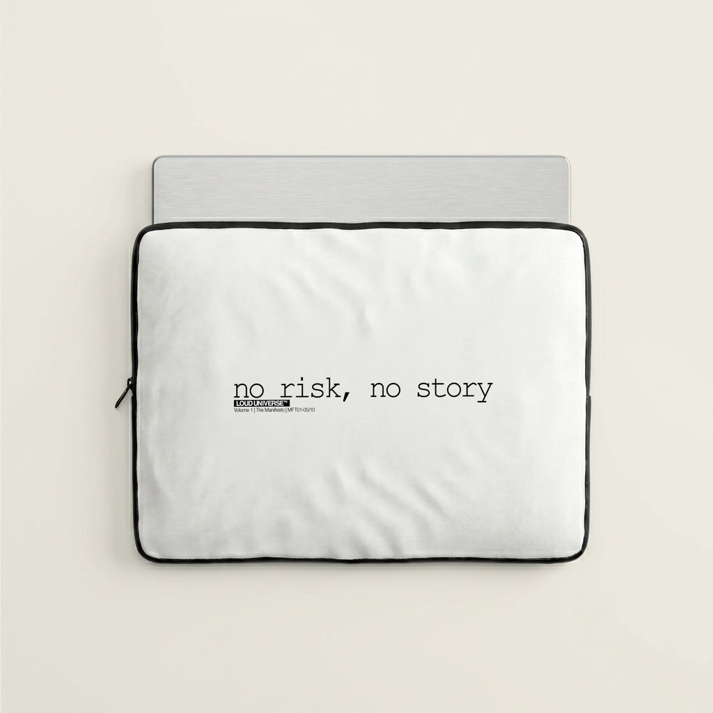 Laptop Sleeve | no risk, no story (MFT01-05) | Vol. 1: The Manifesto