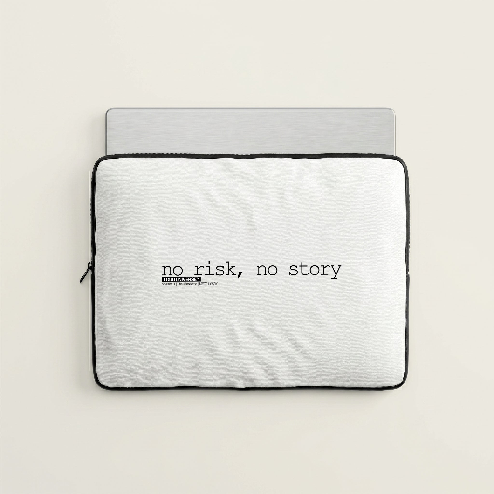 Laptop Sleeve | no risk, no story (MFT01-05) | Vol. 1: The Manifesto