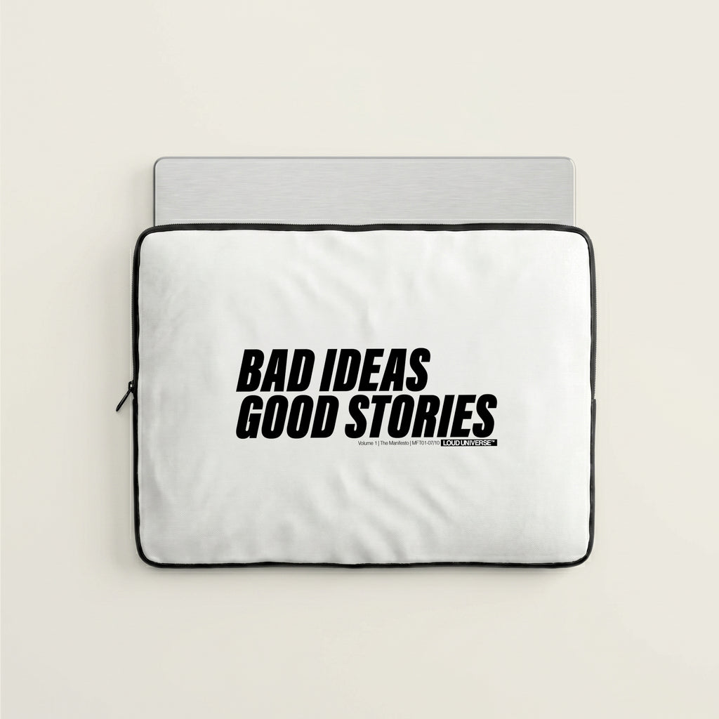 Laptop Sleeve | bad ideas, good stories (MFT01-07) | Vol. 1: The Manifesto