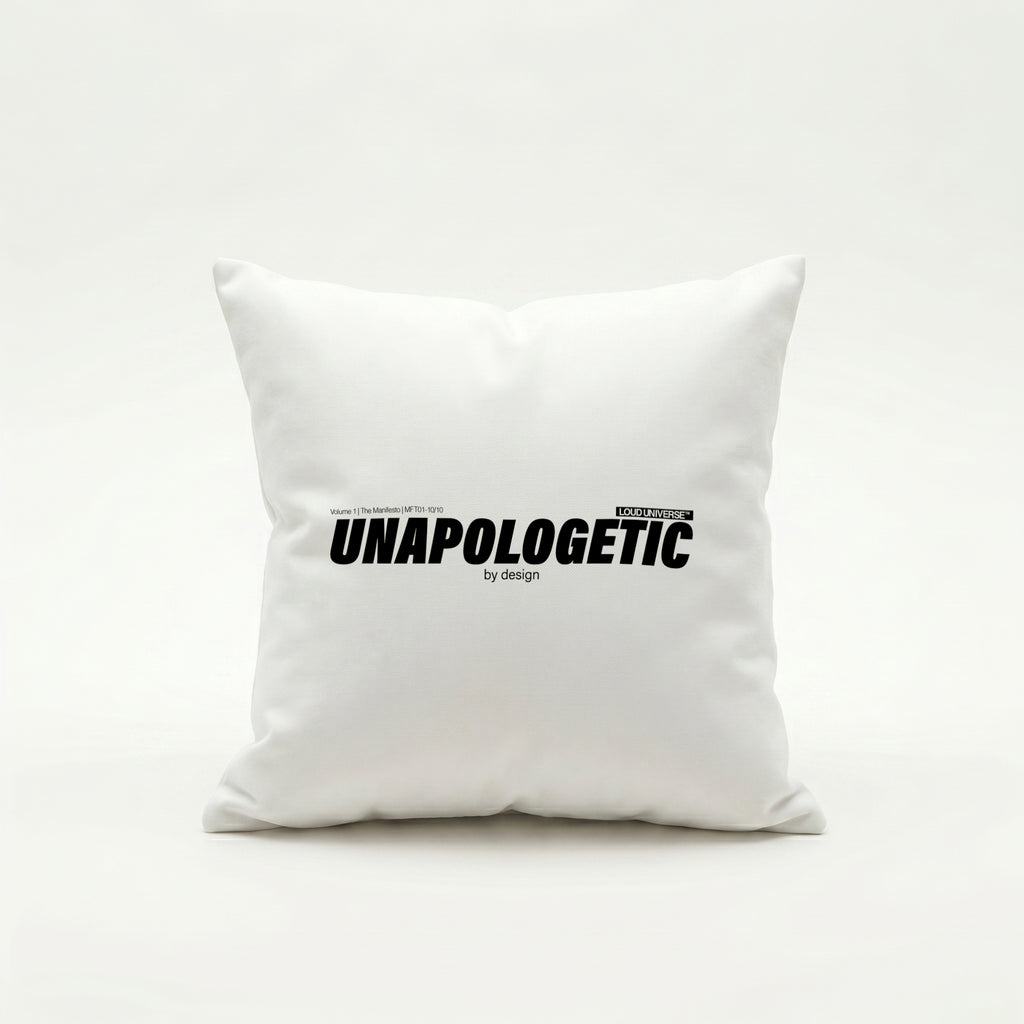 Throw Pillow | unapologetic by design (MFT01-10) | Vol. 1: The Manifesto