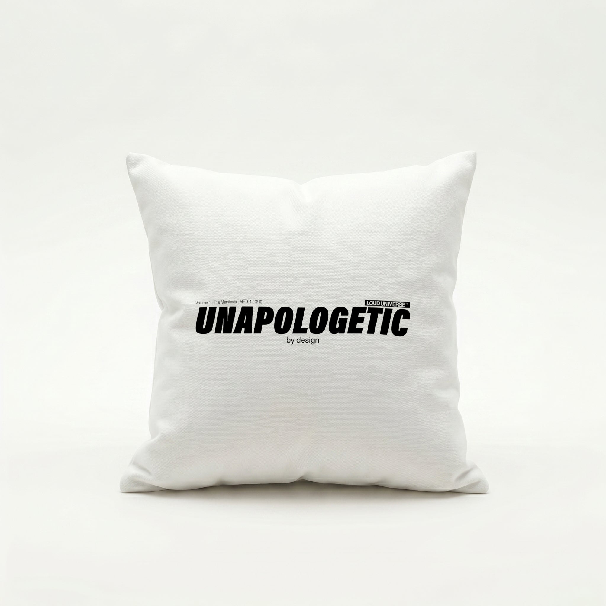 Throw Pillow | unapologetic by design (MFT01-10) | Vol. 1: The Manifesto